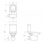 Унитаз-компакт Cersanit Carina Clean On 011, RS31-076