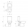 Унитаз-компакт Cersanit Facile 011, K30-016 Soft Close