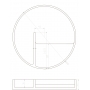 Тарелка для косметики Volle Solid surface (18-40-137)