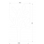 Дерево для украшений Volle Solid surface (18-40-140)