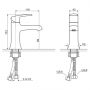 Смеситель Excellent для умывальника Athena (ARAX.8501CR)