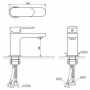 Смеситель Excellent для умывальника Calm (ARAC.5001CR)
