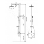 Набор для душа Excellent с термостатом Rain White (ARAC.SY.881WT-N)