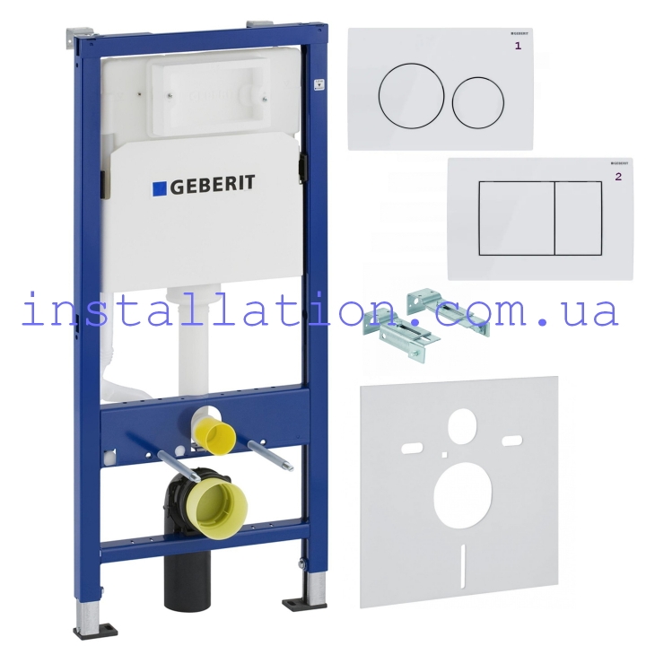 Инсталляция Geberit Duofix Delta 458.126.00.1 + кнопка белая 115.135.11.1