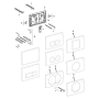Клавиша смыва Geberit Delta 11 (115.120.11.1)
