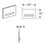 Клавиша смыва Geberit Sigma 50 (115.788.SQ.2)