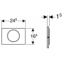 Клавиша смыва Geberit Sigma 10 (115.787.SN.5)