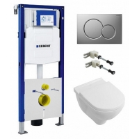 Инсталляция Geberit Duofix 111.300.00.5 + унитаз Villeroy&Boch O.Novo Directflush (5660HR01)