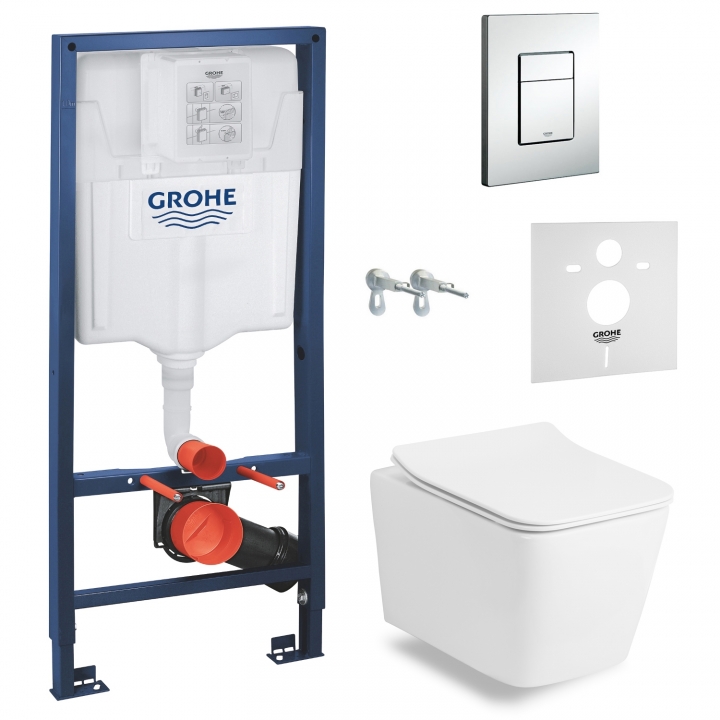 Инсталляция с унитазом: Grohe Rapid SL (38722001) + Volle Libra (13-41-160)