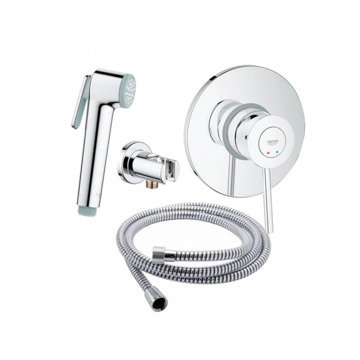 Гигиенический душ+смеситель Grohe BauClassic 111048