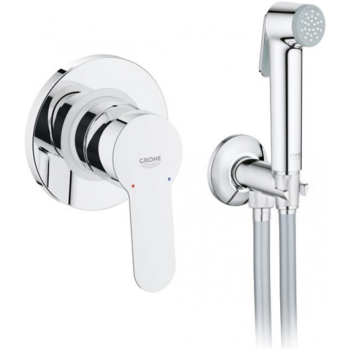 Гигиенический душ+смеситель Grohe BauEdge 28343001