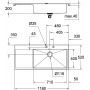 Кухонная мойка K1000 Grohe EX Sink с крылом слева 31582SD0