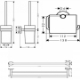 Набор аксессуаров hansgrohe Logis Set Universal 3-в-1 41727000