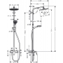 Душевая система Hansgrohe Crometta S 240 1jet Showerpipe EcoSmart со смесителем (27269000)