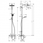 Душевая система Hansgrohe Crometta E 240 1jet Showerpipe с термостатом 27298000+Трап для душа AlcaPlast APZ10- 650