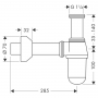 Сифон для раковини Hansgrohe 52010000 chrome