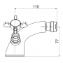 Смеситель Imprese Cuthna 40280 antiqua-n