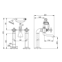 Смеситель Imprese Cuthna H-10280 stribro