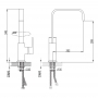 Змішувач для кухні Imprese Elanta (55450)