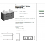Тумба под умывальник Kolo Traffic 89528000 120 см, серый дуб