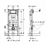 Інсталяції з унітазом: Geberit Duofix Sigma 111.300.00.5+ Geberit Selnova Square Rimfree з сидінням Soft Close 500.275.01.1