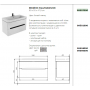 Тумба под умывальник Kolo Modo 89507000, белый глянец