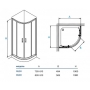 Душевая кабина Koller Pool Round 90x90 (R90RC)+подарок