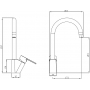 Смеситель Koller Pool Kvadro Arc (KA 0500)