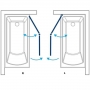 Шторка для ванны Koller Pool QP95 L/R