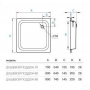 Душевой поддон KollerPool 70х70 (квадратный)