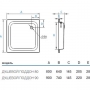 Сталевий піддон Koller Pool Aquart 80х80 (CF801200E) (квадратный)