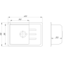 Кухонная мойка GF MAR-07 (GFMAR07620435200)