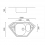 Кухонная мойка двойная ULA 7802 Micro Decor