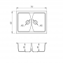 Кухонная мойка двойная Fosto 7950 kolor 300 (FOS7950SGA300)