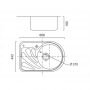 Кухонная мойка ULA 7111 R Micro Decor (ULA7111DEC08R)