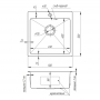 Кухонная мойка Imperial D5050 Handmade 3.0/1.2 mm (IMPD5050H10)