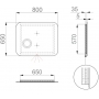 Зеркало Sanwerk ULTRA "Oko" 80*65 LED 2835IR, W-0-S