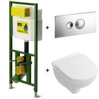 Инсталляция Viega Standard (713 386) + унитаз Villeroy&Boch O.novo DirectFlush 5660HR01