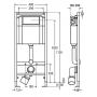 Инсталляция Viega Standard (713 386) +унитаз Roca Gap Rimless A34H47C000