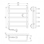 Полотенцесушитель Laris Стандарт П5 450 х 500 Э Ліва