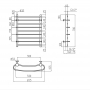 Водяной полотенцесушитель Lidz Standard (CRM) РЛС D32/20х1/2