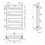 Водяной полотенцесушитель Lidz Zigzag (CRM) D32/20х1/2