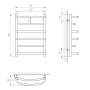 Полотенцесушитель Laris Евромикс П6 400 х 600 71207494