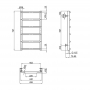 Водяной полотенцесушитель Lidz Trapezium (CRM) D38/25 400x800 P6