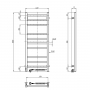 Електрична рушникосушарка Navin Loft 400х1000 Sensor з таймером, нержавіюча, права