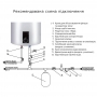 Водонагреватель Thermo Alliance 100 л, сухой ТЭН 2х(0,8+1,2) кВт (D100V20J3(D)K)