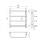 Полотенцесушитель Laris Стандарт П4 450 х 500
