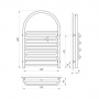Полотенцесушитель Laris Лиана П 500 х 820