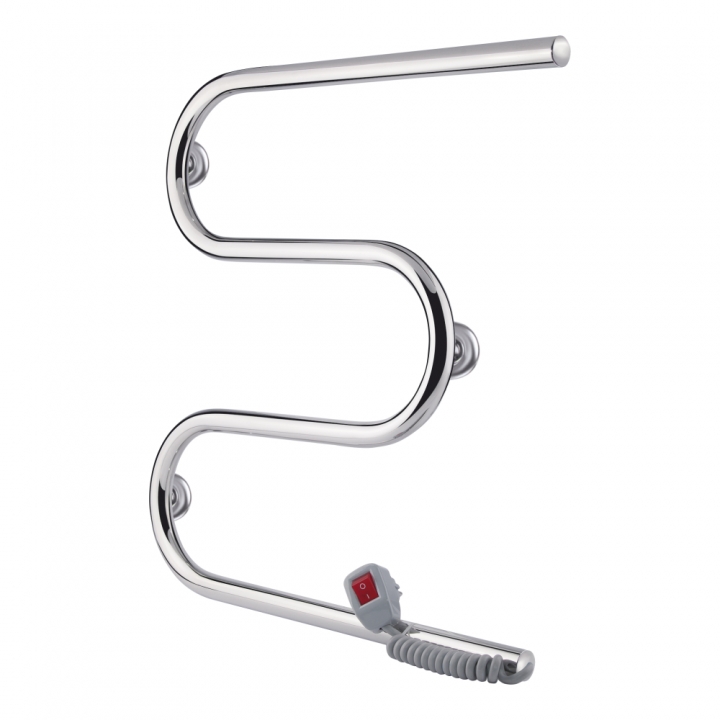 Полотенцесушитель электрический Qtap Snake (CRM) 500х500 RE