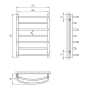 Полотенцесушитель Laris Евромикс П7 500 х 700 71207572